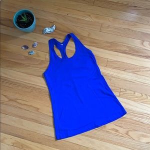 Lululemon workout tank top in blue